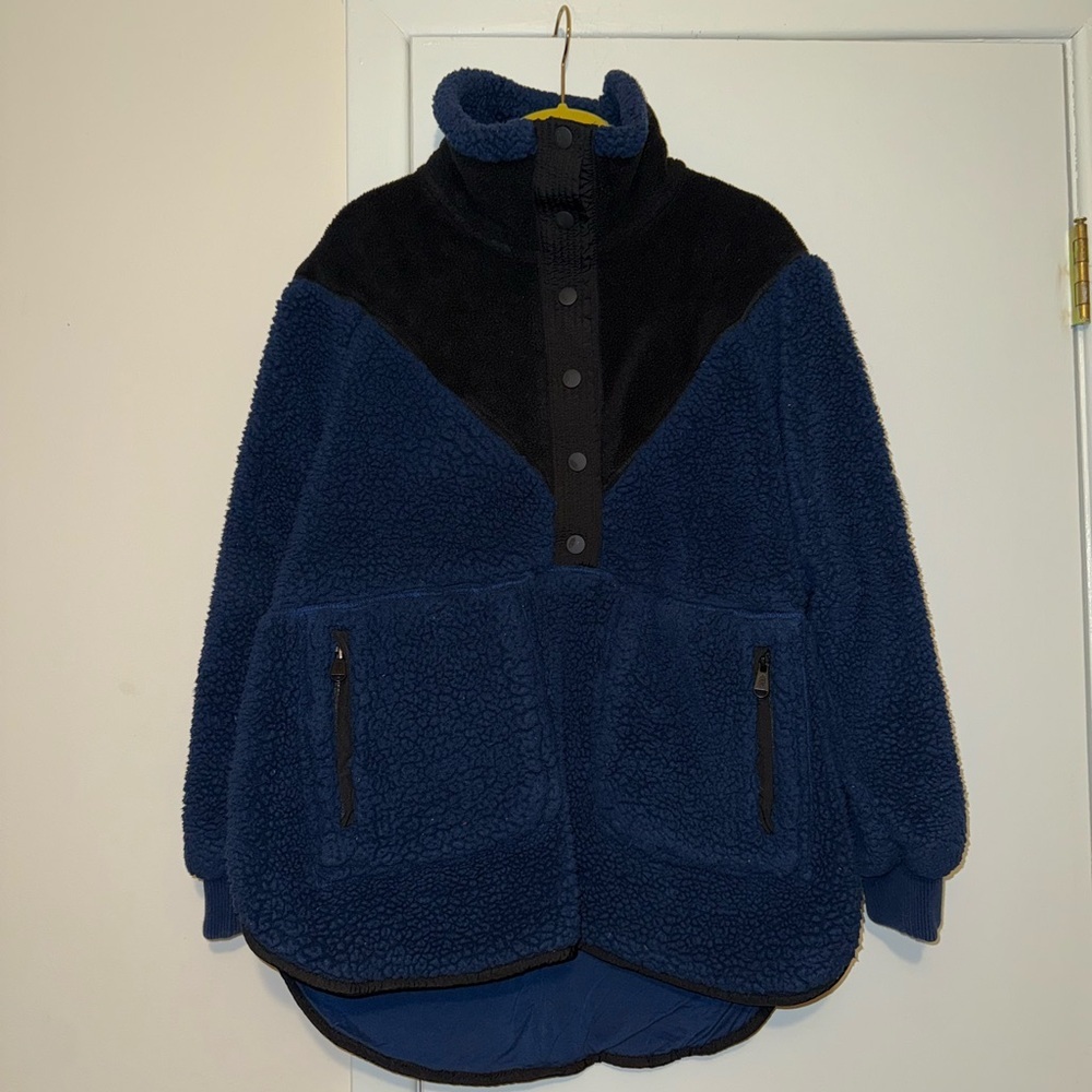 Free People Blue Fleece jacket - Picture 2 of 3